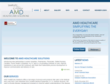 Tablet Screenshot of amdhealthcaresolutions.com
